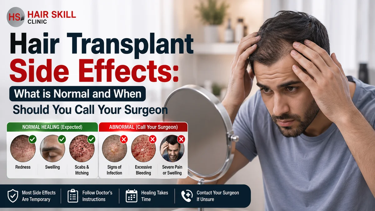 Hair Transplant Side Effects: What is Normal and When Should You Call Your Surgeon