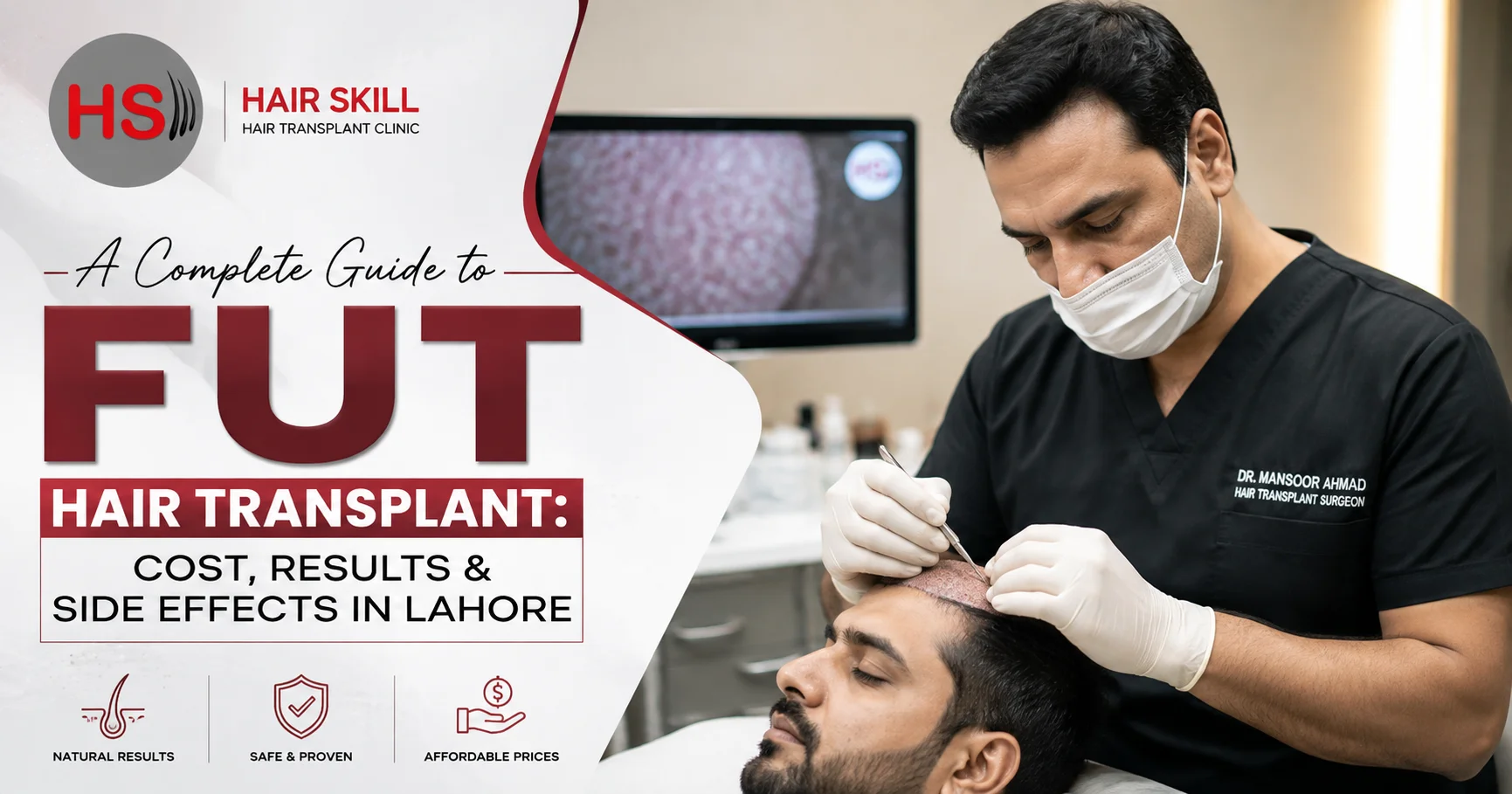 A Complete Guide to FUT Hair Transplant: Cost, Results & Side Effects in Lahore