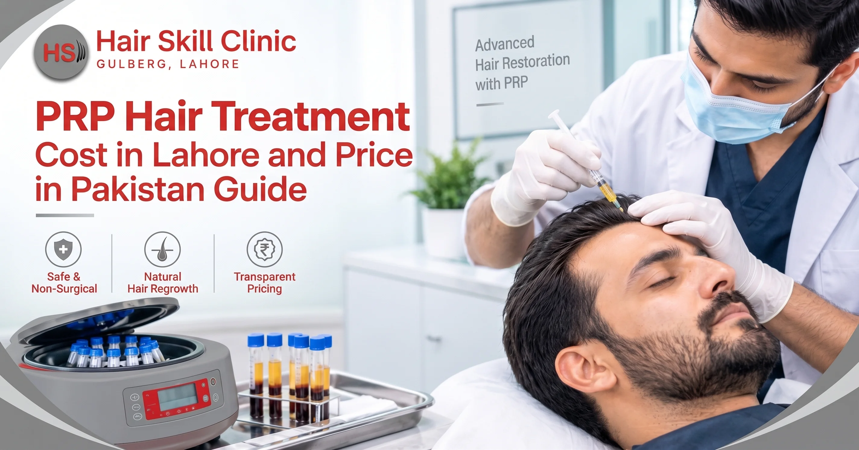 PRP Hair Treatment Cost in Lahore and Price in Pakistan Guide