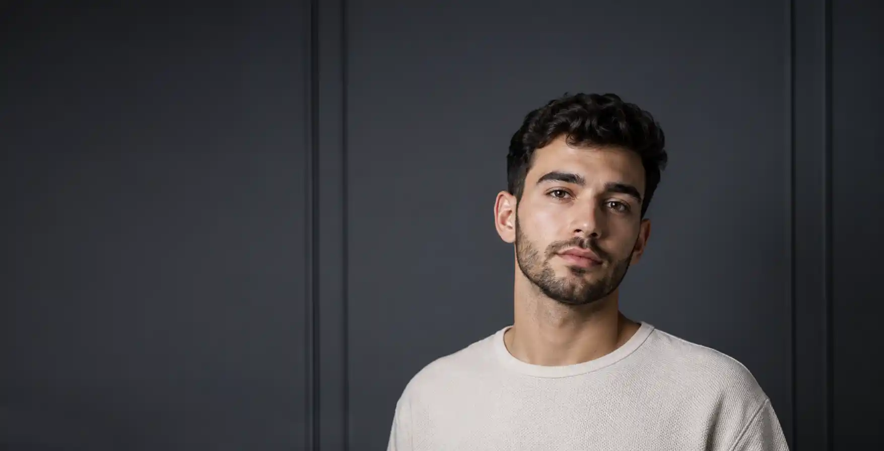 Bearded patient standing confidently after Body Hair Transplant donor assessment at Hair Skill Clinic