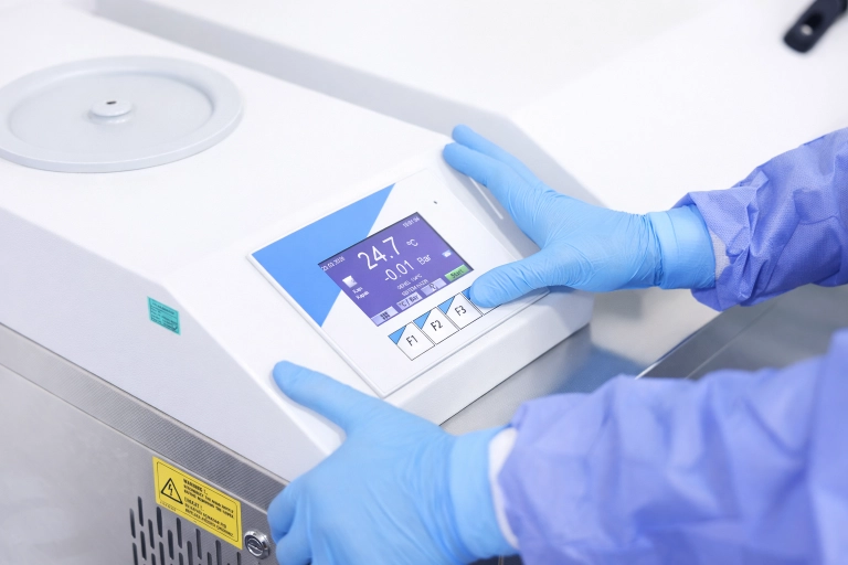 Autoclave device measuring barometric steam pressure